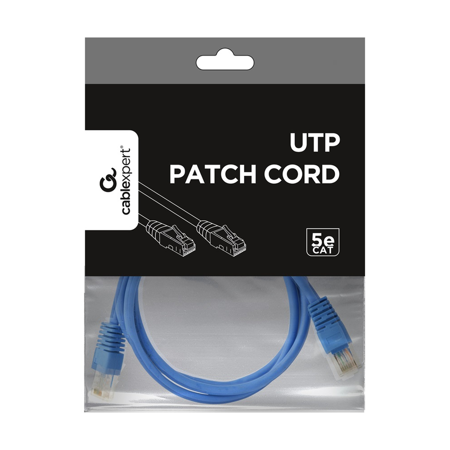 Kábel UTP CAT 5E patch kábel 1 m kék Gembird (PP12-1M/B)